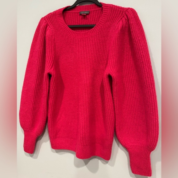 Vince Camuto Puff Shoulder Wide Sleeve Sweater Size M - Picture 4 of 7